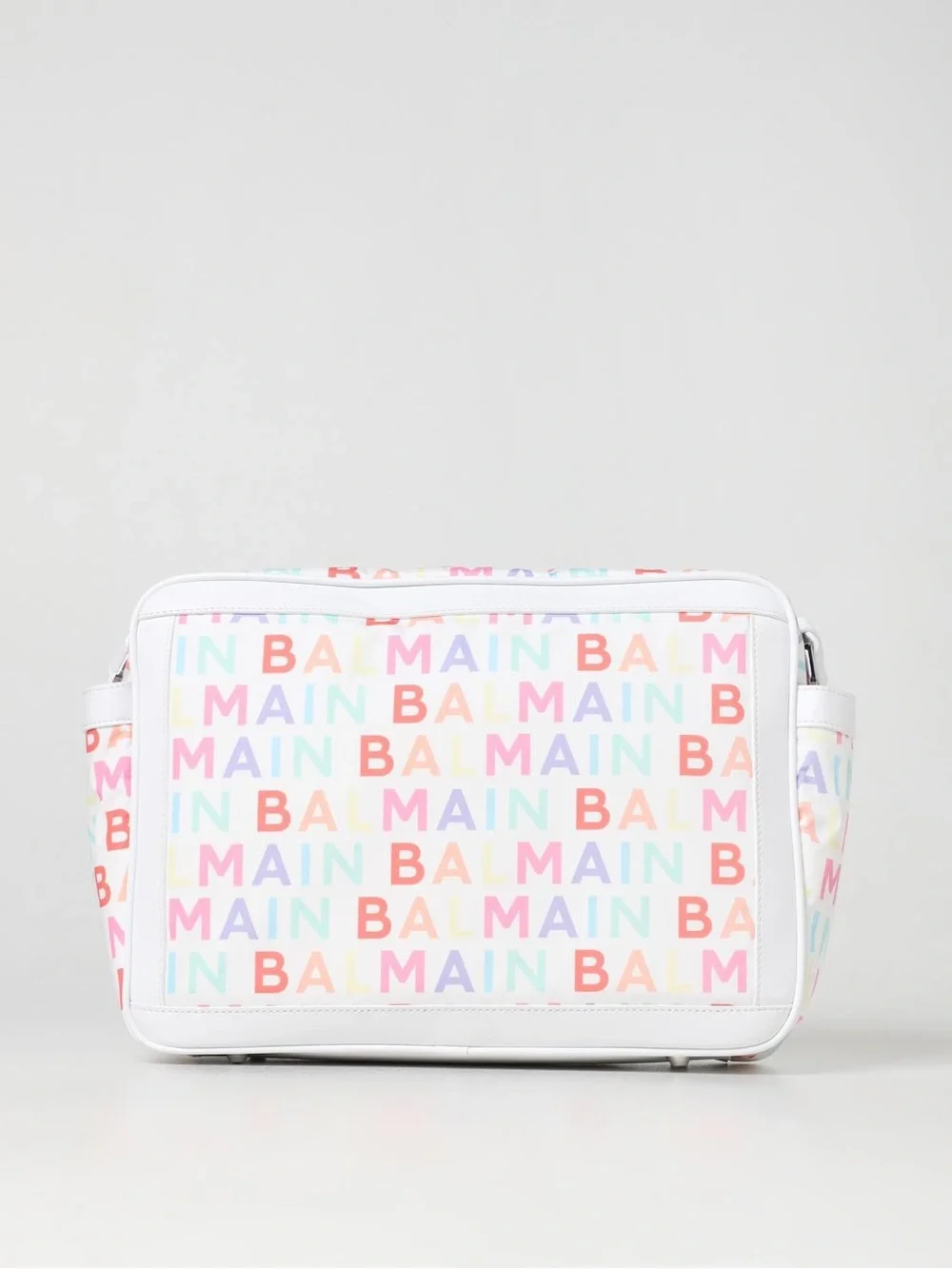 Balmain Baby White Printed Changing Bag & Mat Set